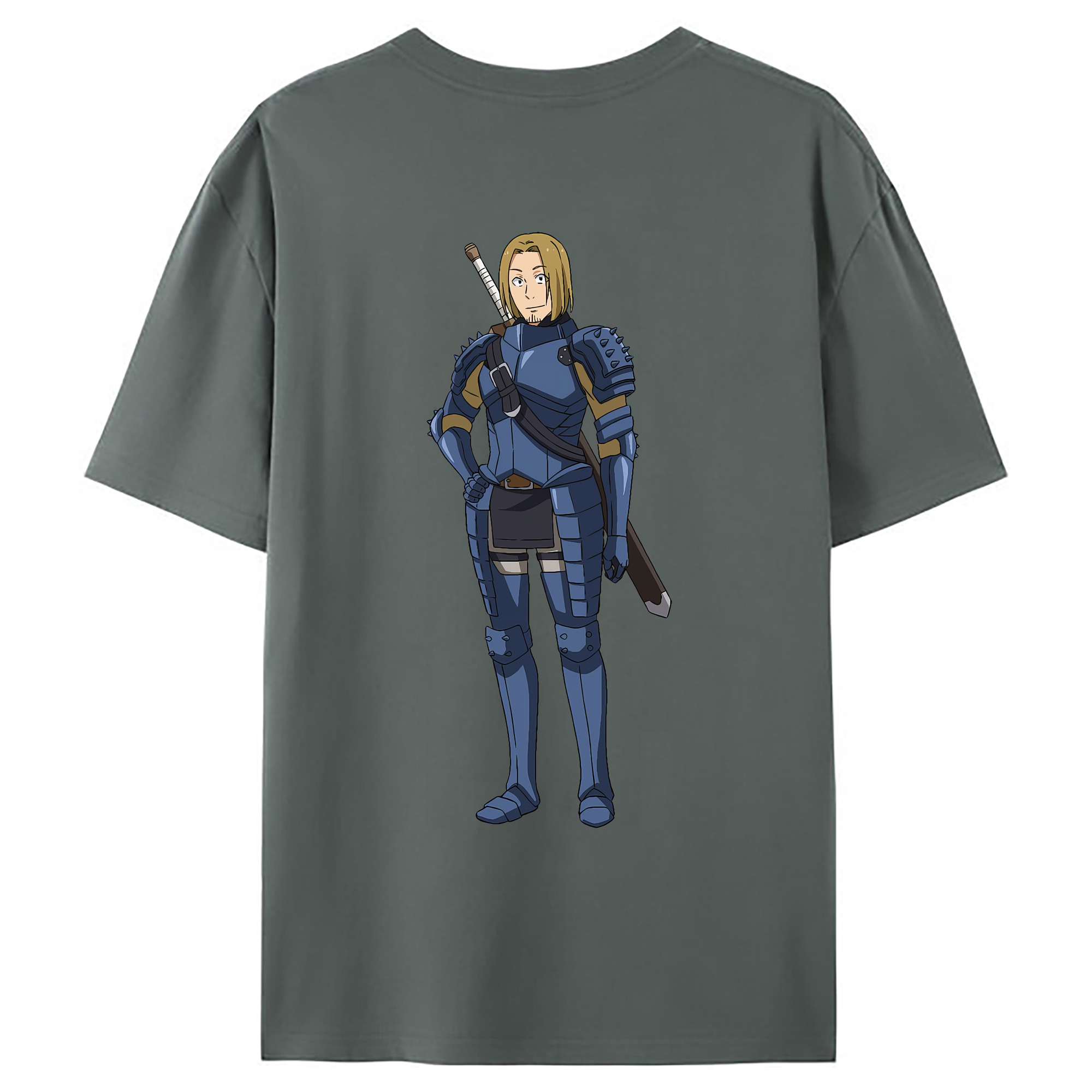 （画像用） 転スラ Regarding Reincarnated to Slime 綿100％ メンズ半袖Tシャツ（バックプリント） 通気性